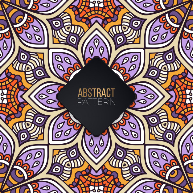 Seamless pattern with mandala