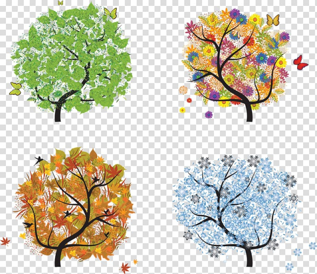 Free: Season Summer Spring Autumn Winter, autumn transparent background ...