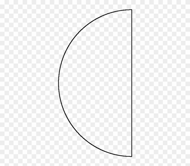 Shapes Clipart Semi Circle - Half Of A Circle