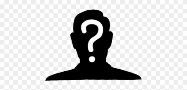 Silhouette Of Man With Question Mark - Guess Who Question Mark