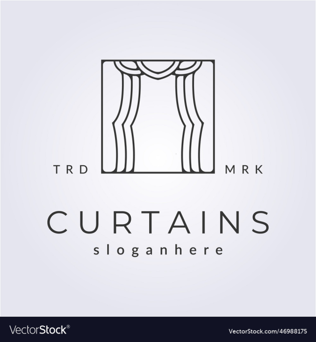 simple inspiration curtains logo in badge