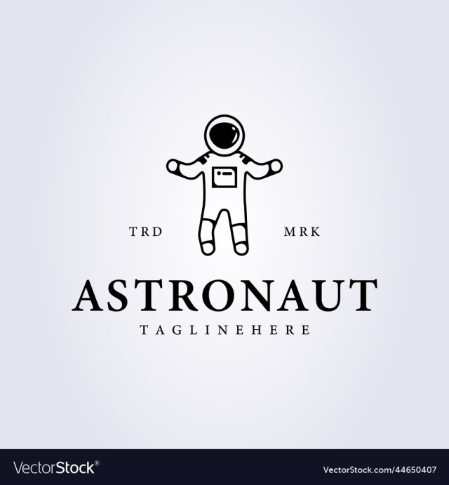 simplicity astronaut man logo icon line