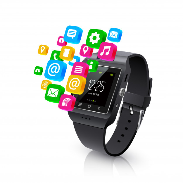 Smartwatch applications tasks concept llustration Free Vector