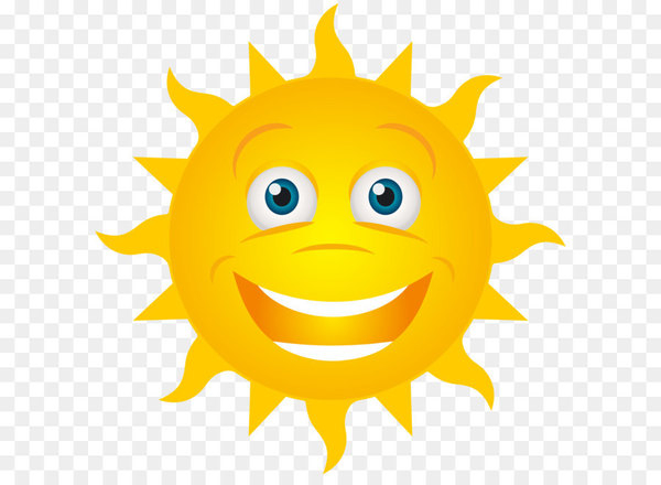 Smiling Sun Smile Clip art - Smiling Sun Transparent Clip Art Image