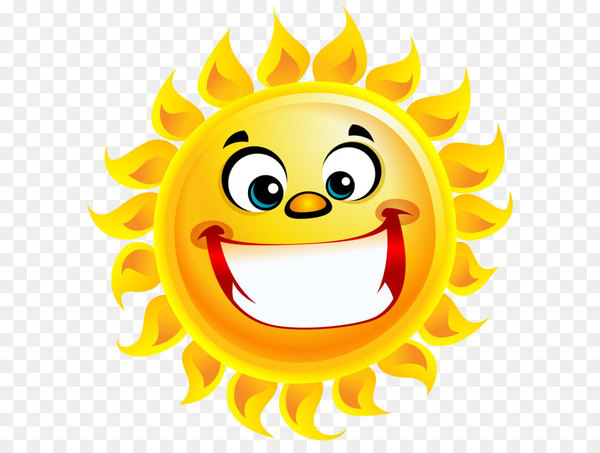 Smiling Sun Smile Clip art - Smiling Sun Transparent PNG Clip Art Image