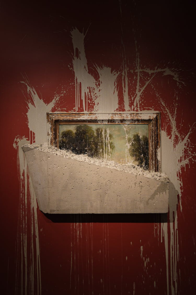 snow wood art dark