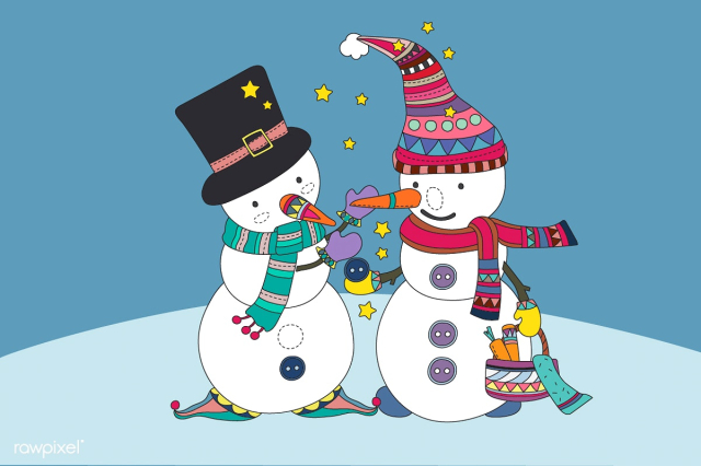 Snowman vector | Free stock vector - 296845