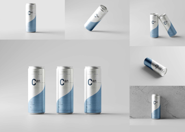 Soft Drink Can Mockup