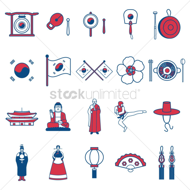 South korean general icons