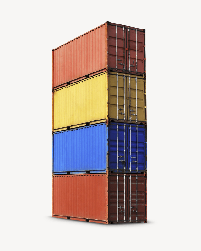 Free: Stacked shipping container collage element | Free PSD - rawpixel ...