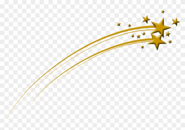 Star Tail Christmas Advent Christmas Time Comet - Gold Shooting Star Png