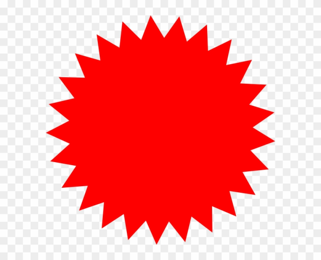 Starburst Clipart Fire - Blank Seal Stamp Png
