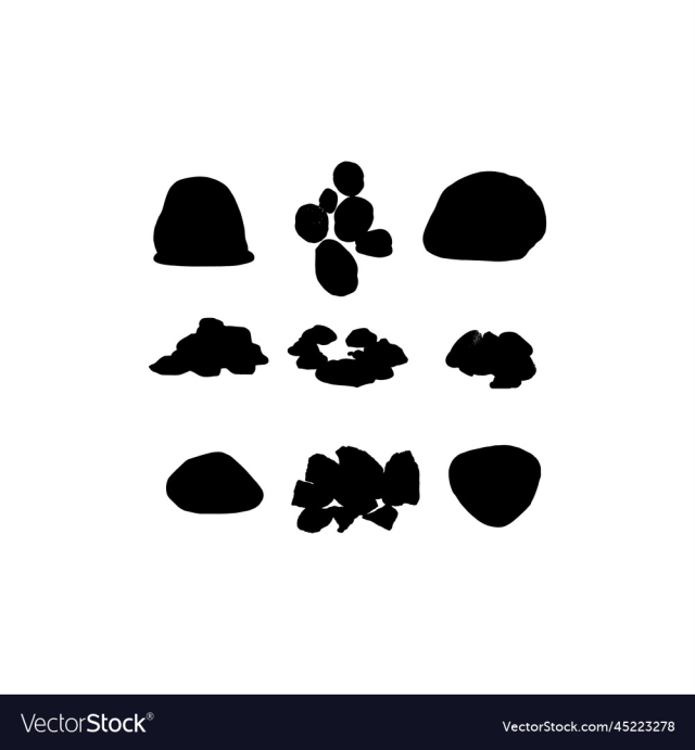 stone rock set creative design