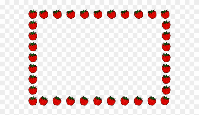 Strawberry Clip Art Border Clipart - Clip Art