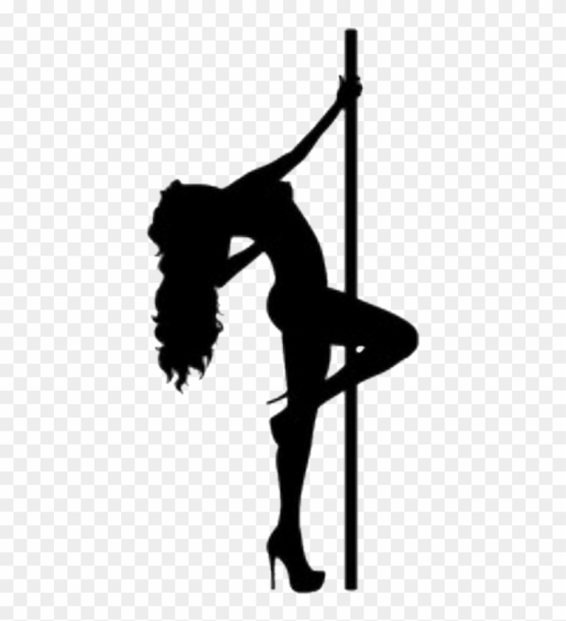 Stripper On A Pole Silhouette