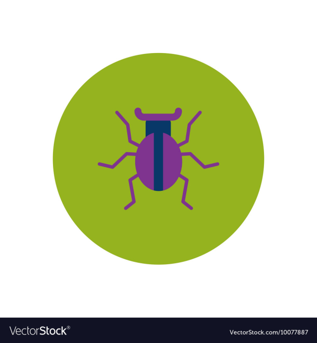 Free: Stylish icon in color circle beetle insect vector image - nohat.cc