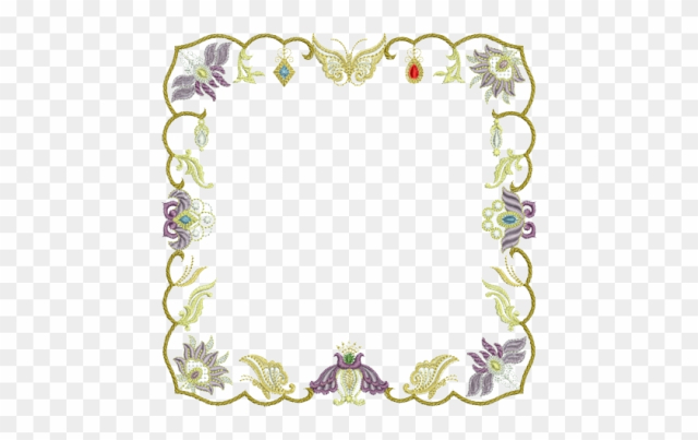 Sue Box Creations Download Embroidery Designs Border - Large Image Border Designs