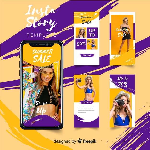 Summer Sale Instagram Stories Templates | Download now free vectors on Freepik