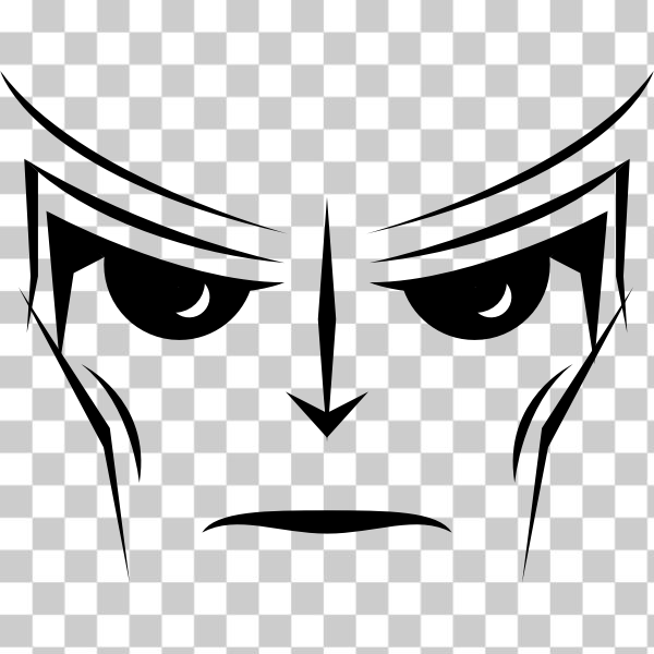 SVG Alien face