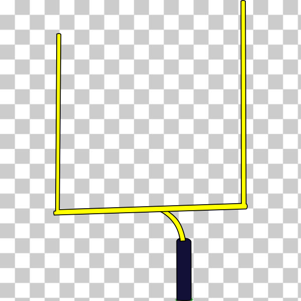 SVG American football goal post vector illustration