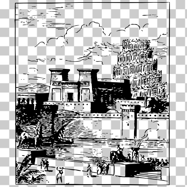 SVG ancient Babylon