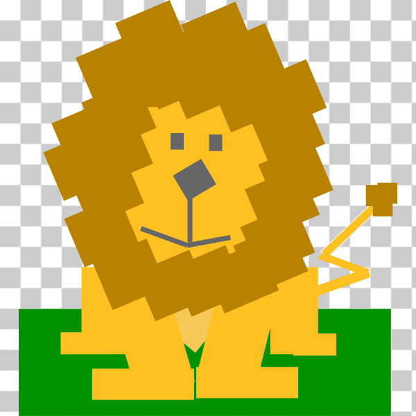 SVG Animal cartoon lion