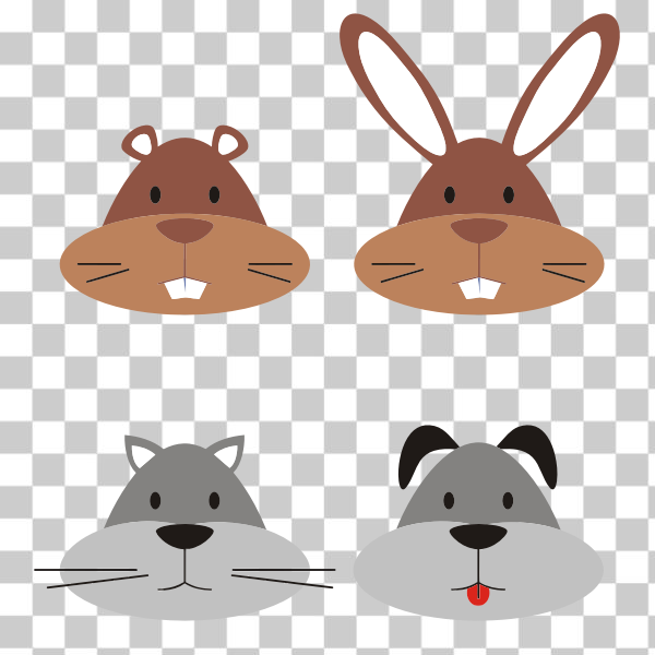 SVG Animal Heads
