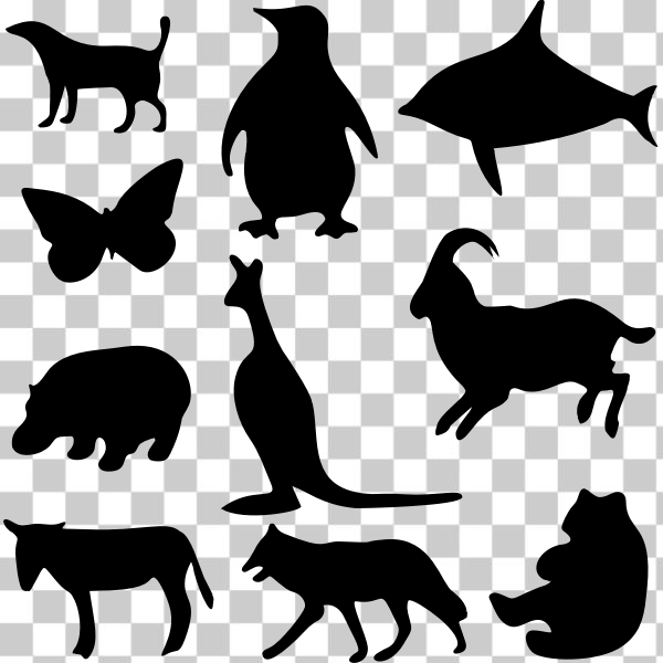 SVG Animal silhouettes