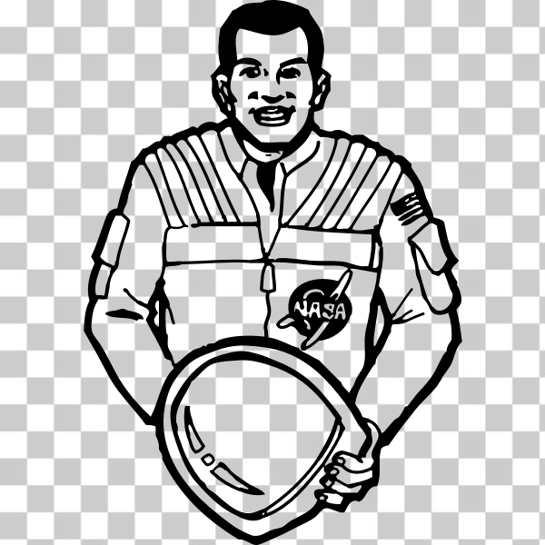 SVG astronaut