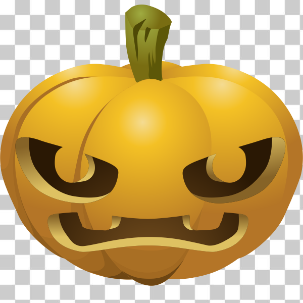 SVG Big teeth Halloween pumpkin color drawing
