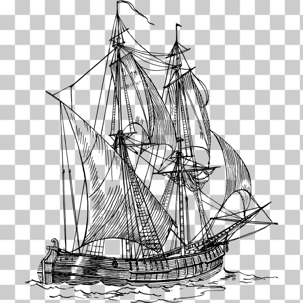 SVG Bilander ship vector image