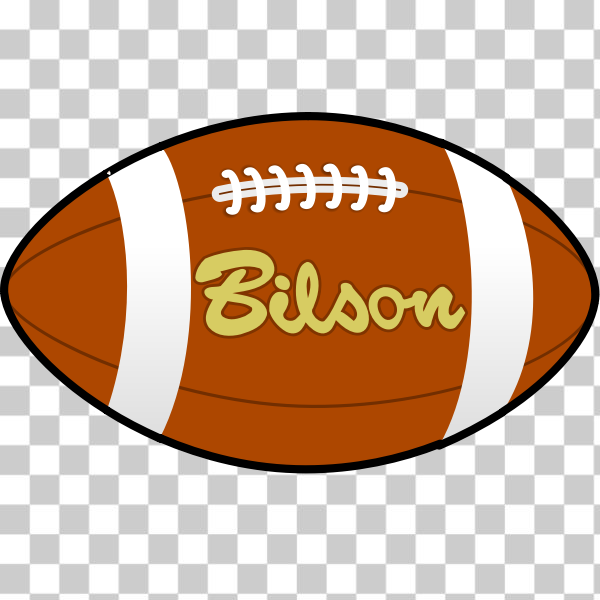 SVG Bilson rugby ball vector image