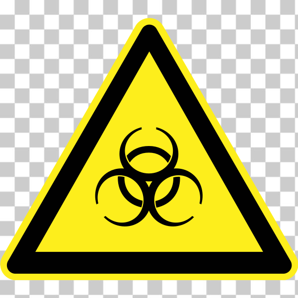 SVG Biohazard warning sign vector image