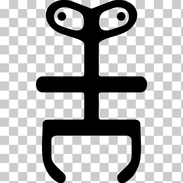 SVG Black alien