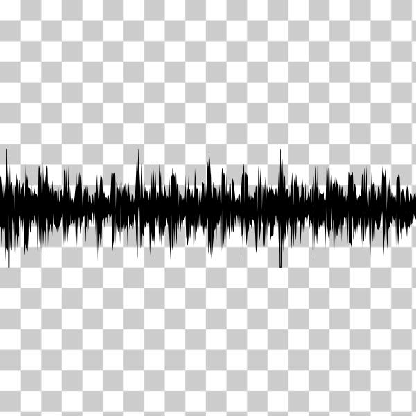 SVG Black sound wave vector drawing