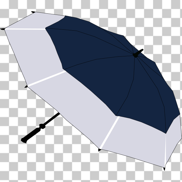 SVG Blue and grey umbrella vector image
