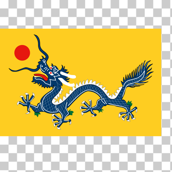 SVG Blue Chinese dragon vector image