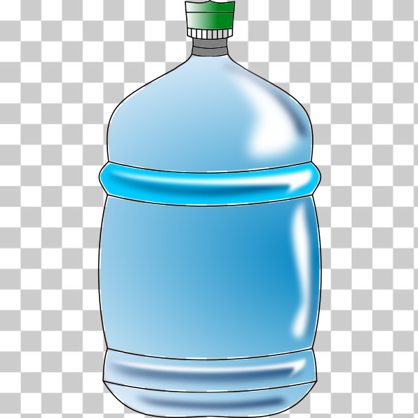 SVG Blue water bottle vector image