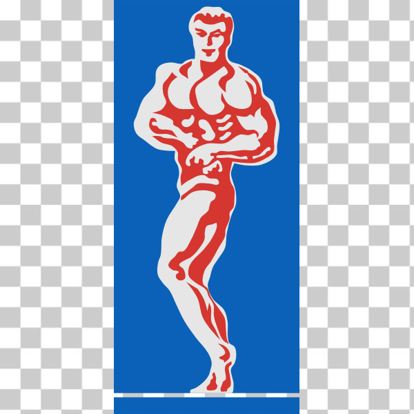 SVG Bodybuilder vector image