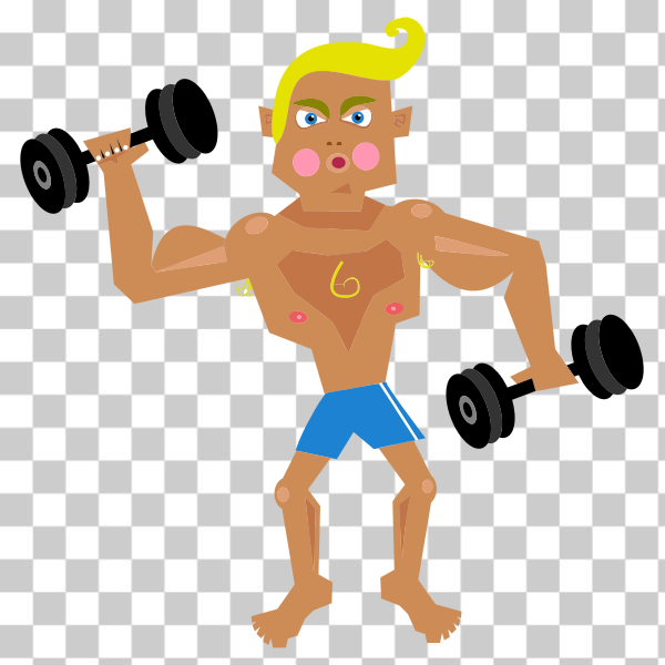 SVG Bodybuilder working out