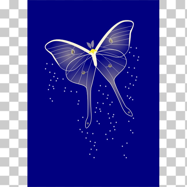 SVG Bright butterfly vector clip art
