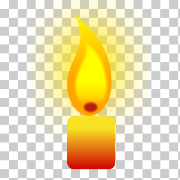 SVG Burning candle