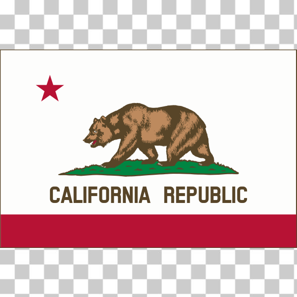 SVG California Republic flag vector image