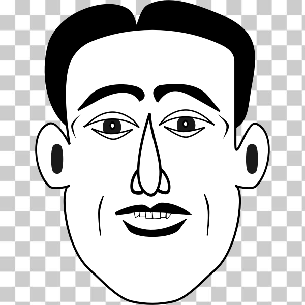 SVG Caricature man vector illustration