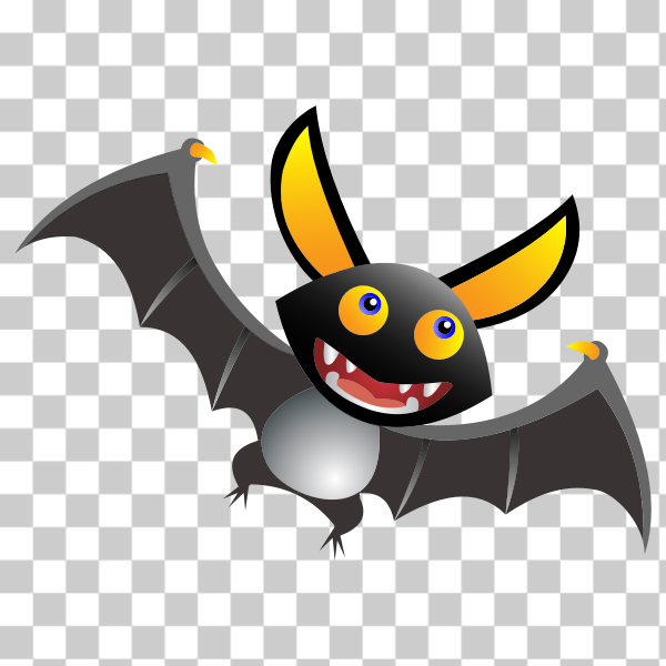 SVG Cartoon Bat