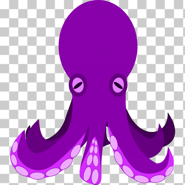 SVG Cartoon octopus vector illustration