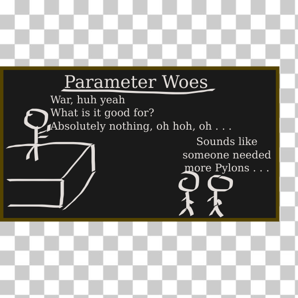 SVG Chalkboard comics