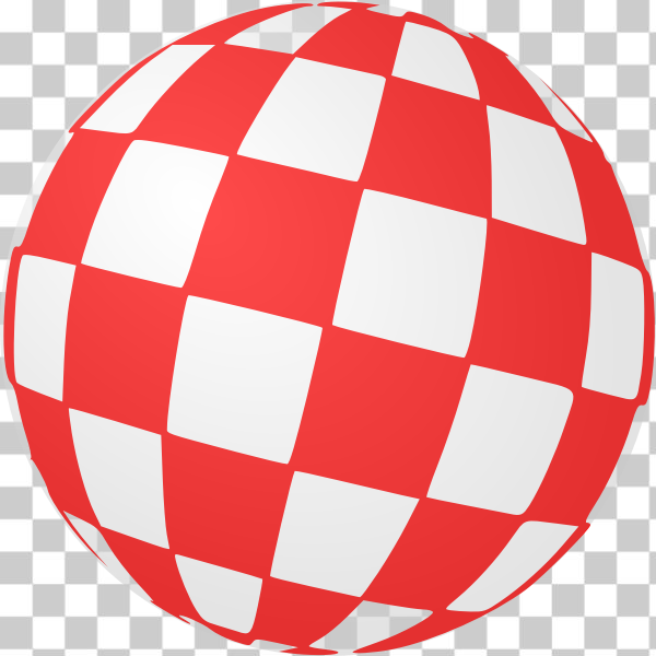 SVG Checkered ball vector image