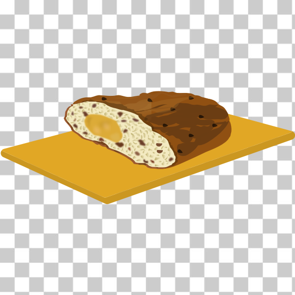 SVG Christmas bread vector image