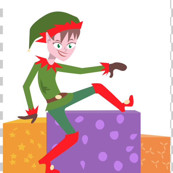 SVG Christmas elf